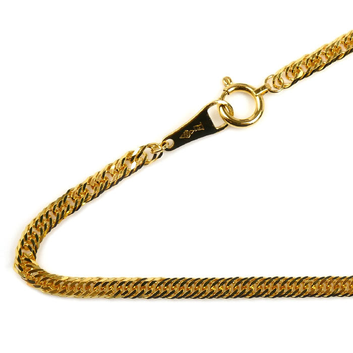 純金 ネックレス 喜平6面トリプルカット 9.2g 50cm ユニセックス【未使用】【買取品】