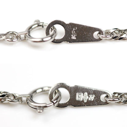 Pt1000プラチナ ネックレス 喜平6面Wカット 10.2g 50cm ユニセックス【未使用】【買取品】