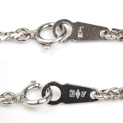 Pt1000プラチナ ネックレス 喜平6面Wカット 11g 55cm ユニセックス【未使用】【買取品】
