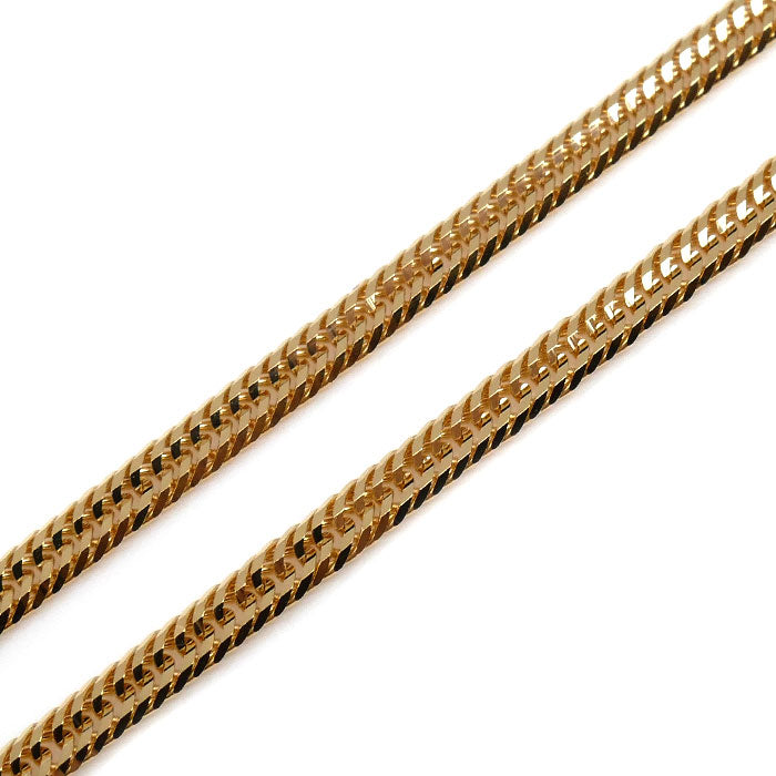 K18YG イエローゴールド ネックレス 喜平12面トリプルカット 5.8g 45cm ユニセックス【未使用】【買取品】