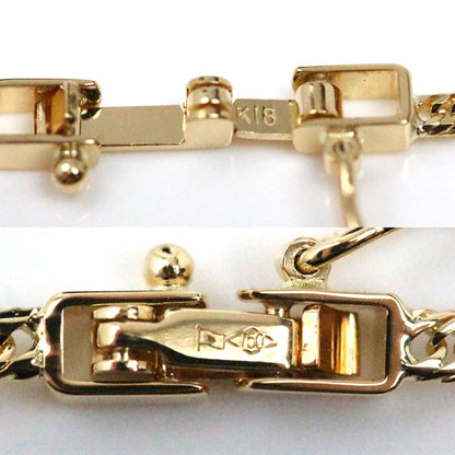 K18YG イエローゴールド ネックレス 喜平12面トリプルカット 5.8g 45cm ユニセックス【未使用】【買取品】