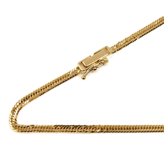 K18YG イエローゴールド ネックレス 喜平12面トリプルカット 6.5g 50cm ユニセックス【未使用】【買取品】