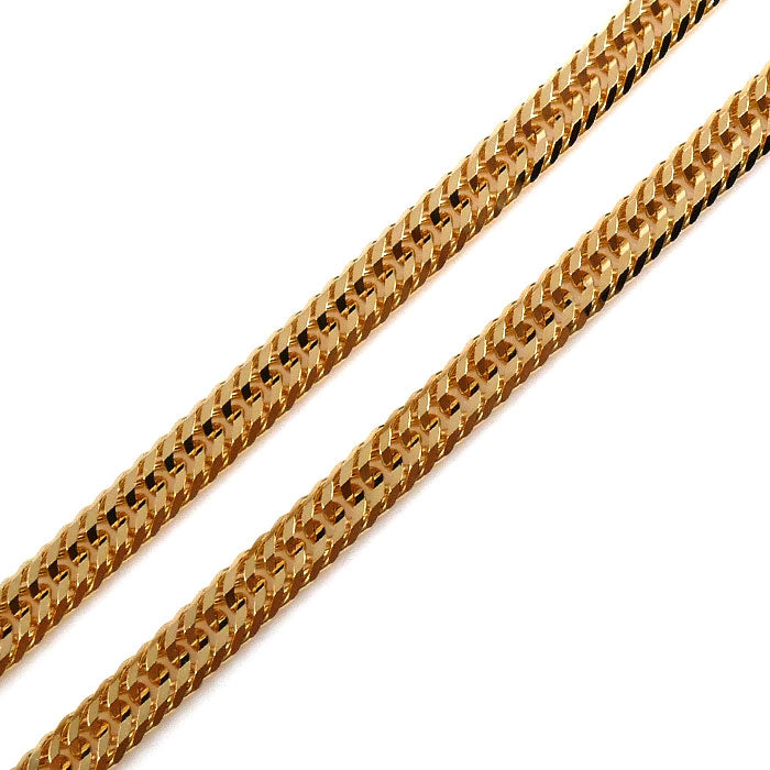 K18YG イエローゴールド ネックレス 喜平12面トリプルカット 6.5g 50cm ユニセックス【未使用】【買取品】