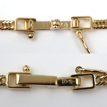 K18YG イエローゴールド ネックレス 喜平12面トリプルカット 6.5g 50cm ユニセックス【未使用】【買取品】