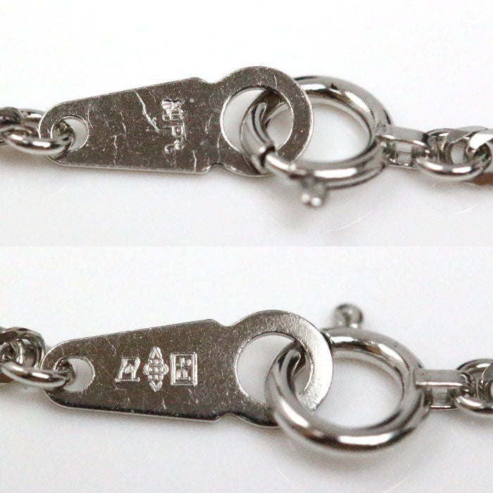 Pt999 ネックレス 喜平6面Wカット 9.4g 45cm 純プラチナ ユニセックス【未使用】【買取品】