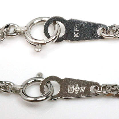 Pt999 ネックレス 喜平6面Wカット 9.3g 45cm 純プラチナ ユニセックス【未使用】【買取品】
