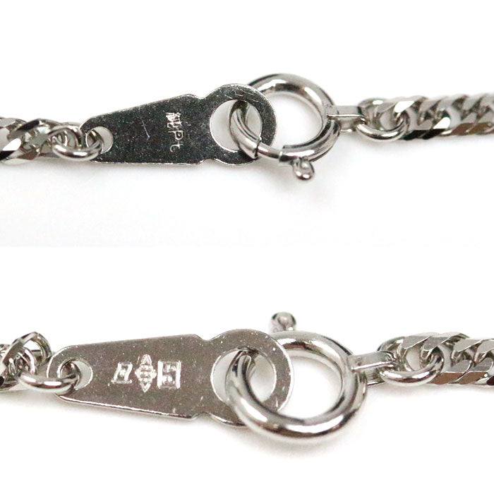Pt999 ネックレス 喜平6面Wカット 10.4g 50cm 純プラチナ ユニセックス【未使用】【買取品】