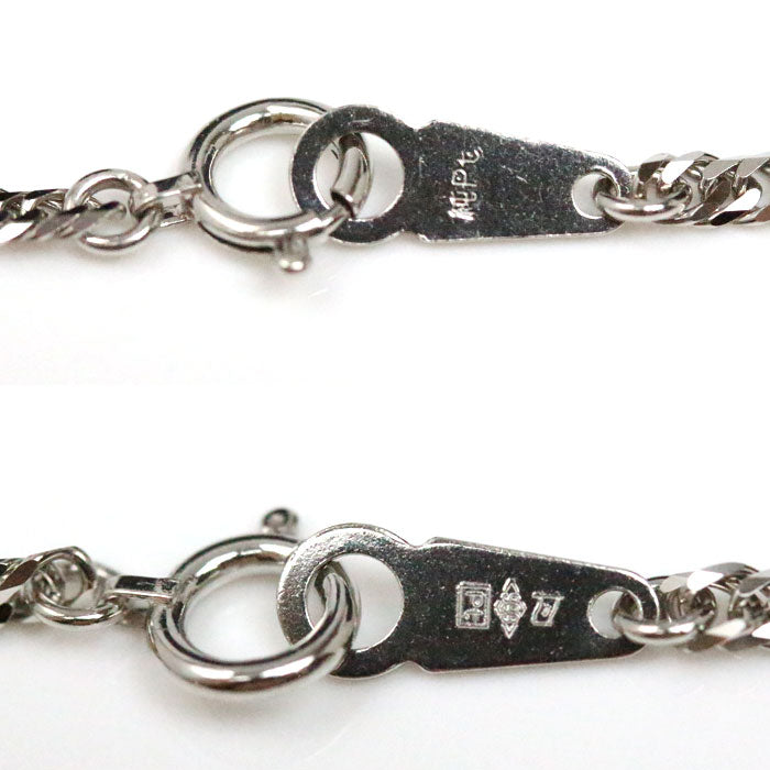 Pt999 ネックレス 喜平6面Wカット 11.3g 55cm 純プラチナ ユニセックス【未使用】【買取品】