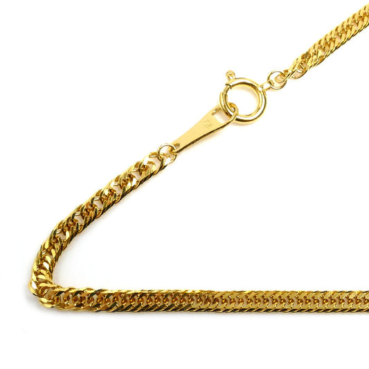 K24YG イエローゴールド ネックレス 喜平6面トリプルカット 8.4g 45cm ユニセックス【未使用】【買取品】