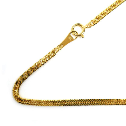 K24YG イエローゴールド ネックレス 喜平6面トリプルカット 8.4g 45cm ユニセックス【未使用】【買取品】