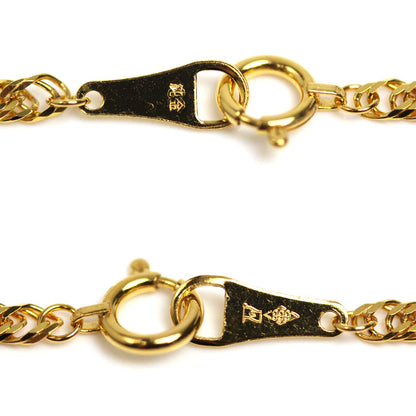 K24YG イエローゴールド ネックレス 喜平6面トリプルカット 8.4g 45cm ユニセックス【未使用】【買取品】