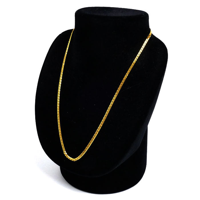 K24YG イエローゴールド ネックレス 喜平6面トリプルカット 8.4g 45cm ユニセックス【未使用】【買取品】