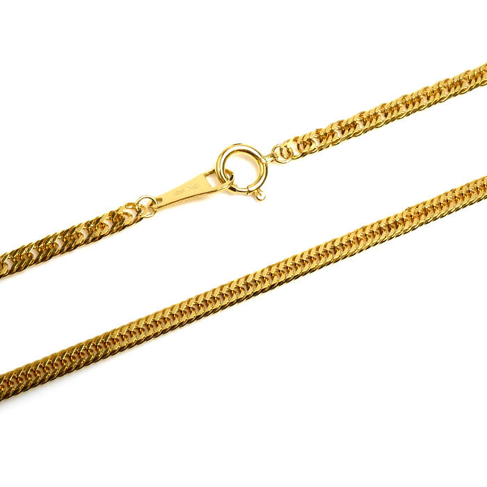 K24YG イエローゴールド ネックレス 喜平6面トリプルカット 8.4g 45cm ユニセックス【未使用】【買取品】