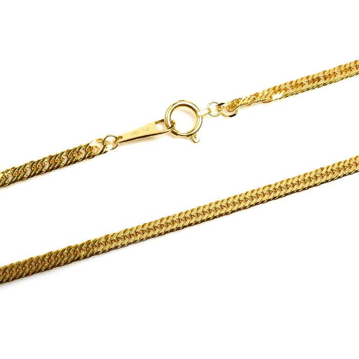 K24YG イエローゴールド ネックレス 喜平6面トリプルカット 9.3g 50cm ユニセックス【未使用】【買取品】