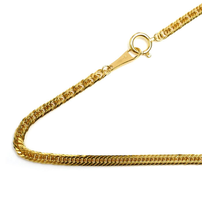 K24YG イエローゴールド ネックレス 喜平6面トリプルカット 9.3g 50cm ユニセックス【未使用】【買取品】