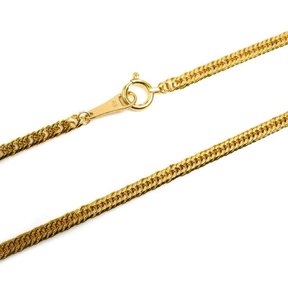 K24YG イエローゴールド ネックレス 喜平6面トリプルカット 9.3g 50cm ユニセックス【未使用】【買取品】