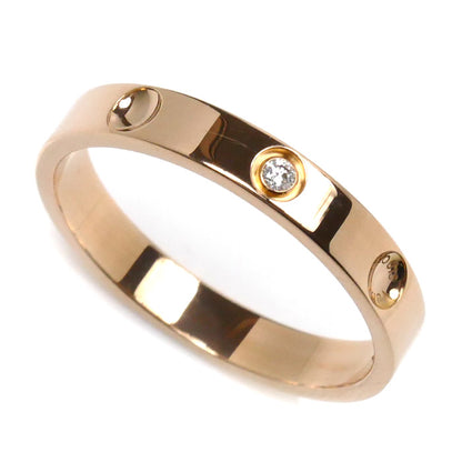 LOUIS VUITTON ルイ・ヴィトン K18PG ピンクゴールド プティット バーグアンプラント 1Pダイヤ リング・指輪 ダイヤモンド 20.5号 61 4.1g レディース【中古】【美品】