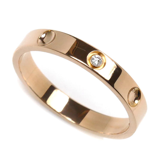 LOUIS VUITTON ルイ・ヴィトン K18PG ピンクゴールド プティット バーグアンプラント 1Pダイヤ リング・指輪 ダイヤモンド 20.5号 61 4.1g レディース【中古】【美品】