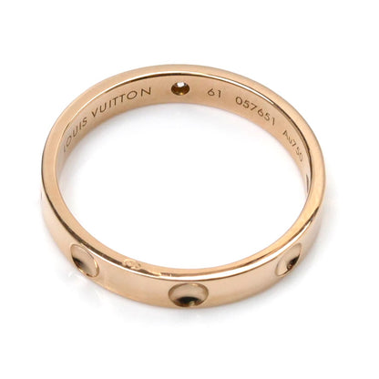 LOUIS VUITTON ルイ・ヴィトン K18PG ピンクゴールド プティット バーグアンプラント 1Pダイヤ リング・指輪 ダイヤモンド 20.5号 61 4.1g レディース【中古】【美品】