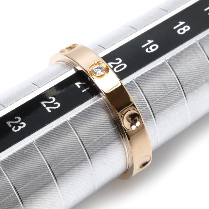 LOUIS VUITTON ルイ・ヴィトン K18PG ピンクゴールド プティット バーグアンプラント 1Pダイヤ リング・指輪 ダイヤモンド 20.5号 61 4.1g レディース【中古】【美品】