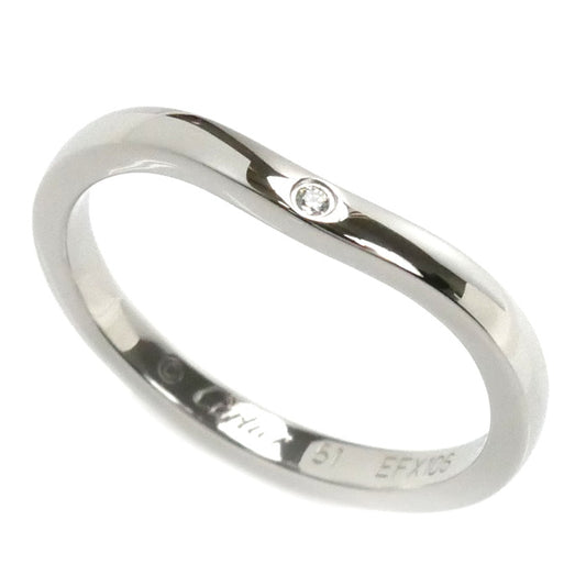 CARTIER カルティエ Pt950プラチナ バレリーナ カーブウェディング リング・指輪 B4092951 ダイヤモンド 10.5号 51 3.4g レディース【中古】