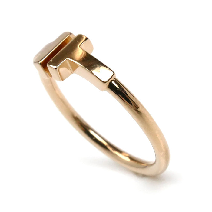 TIFFANY&Co. ティファニー K18PG ピンクゴールド Tワイヤー リング・指輪 60147375 11号 3.2g レディース【中古】【美品】