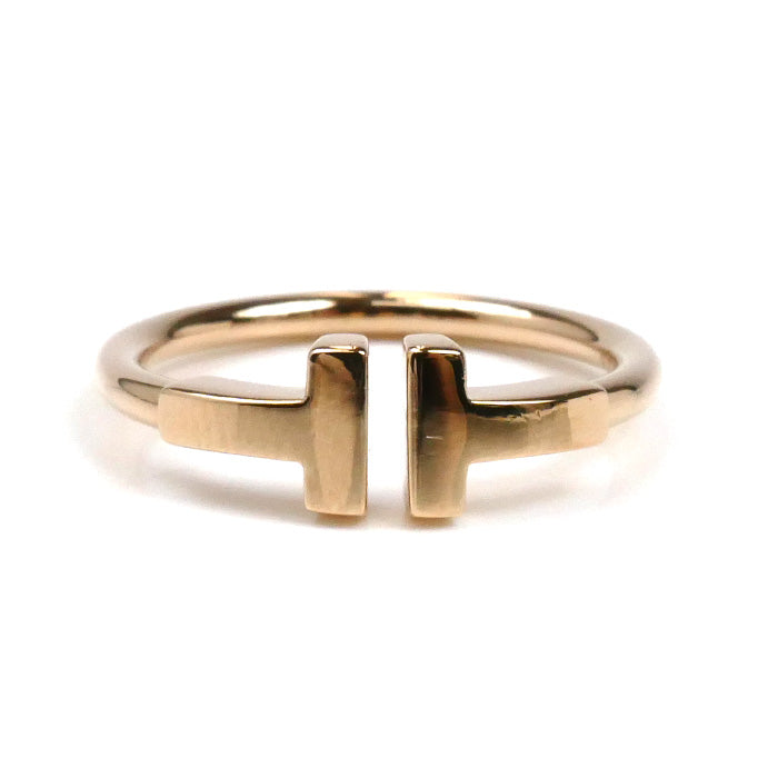 TIFFANY&Co. ティファニー K18PG ピンクゴールド Tワイヤー リング・指輪 60147375 11号 3.2g レディース【中古】【美品】