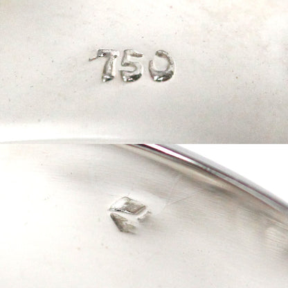K18WG ホワイトゴールド リング・指輪 ダイヤモンド 25号 13.7g メンズ【中古】【美品】