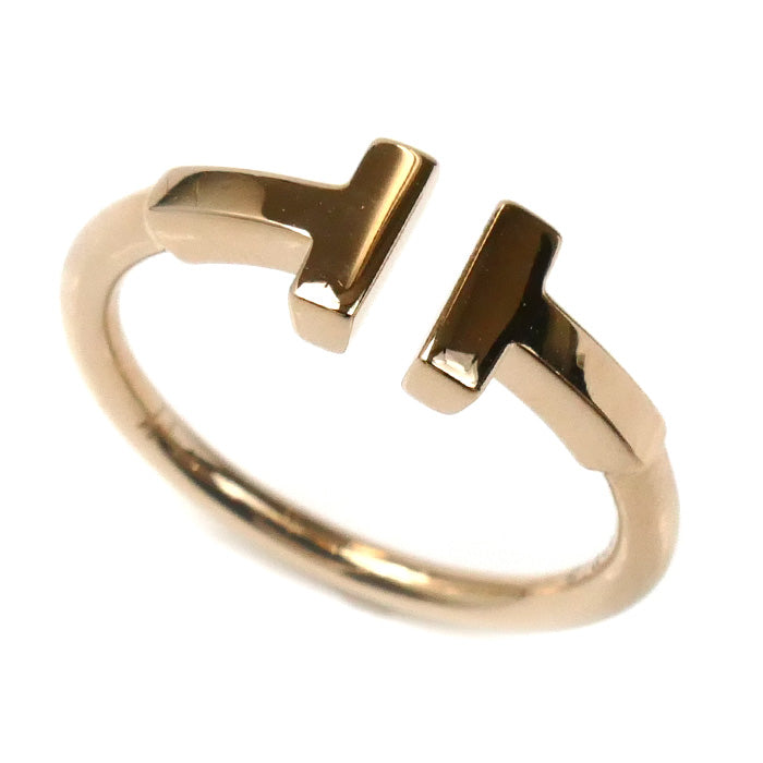 TIFFANY&Co. ティファニー K18PG ピンクゴールド Tワイヤー リング・指輪 60147389 7号 2.7g レディース【中古】【美品】
