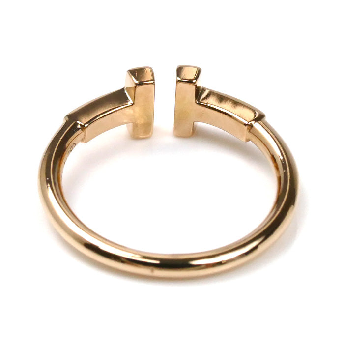 TIFFANY&Co. ティファニー K18PG ピンクゴールド Tワイヤー リング・指輪 60147389 7号 2.7g レディース【中古】【美品】
