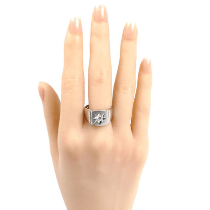 Pt900プラチナ リング・指輪 ダイヤモンド0.31ct 20号 18.8g メンズ【中古】【美品】