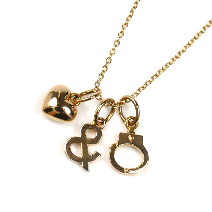 TIFFANY&Co. ティファニー K18PG ピンクゴールド ノーティ＆ナイス ネックレス 3.8g 48cm レディース【中古】【美品】