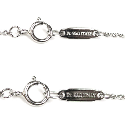 TIFFANY&Co. ティファニー Pt950プラチナ フルールドリス ステム ネックレス ダイヤモンド 2.8g 40.5cm レディース【中古】【美品】