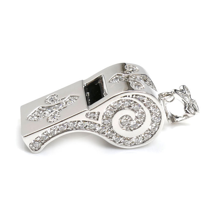 ゆきざき K18WG ホワイトゴールド ヨビコ ペンダントトップ W31293.12.9.5 ダイヤモンド1.26ct 12.4g ユニセックス【中古】