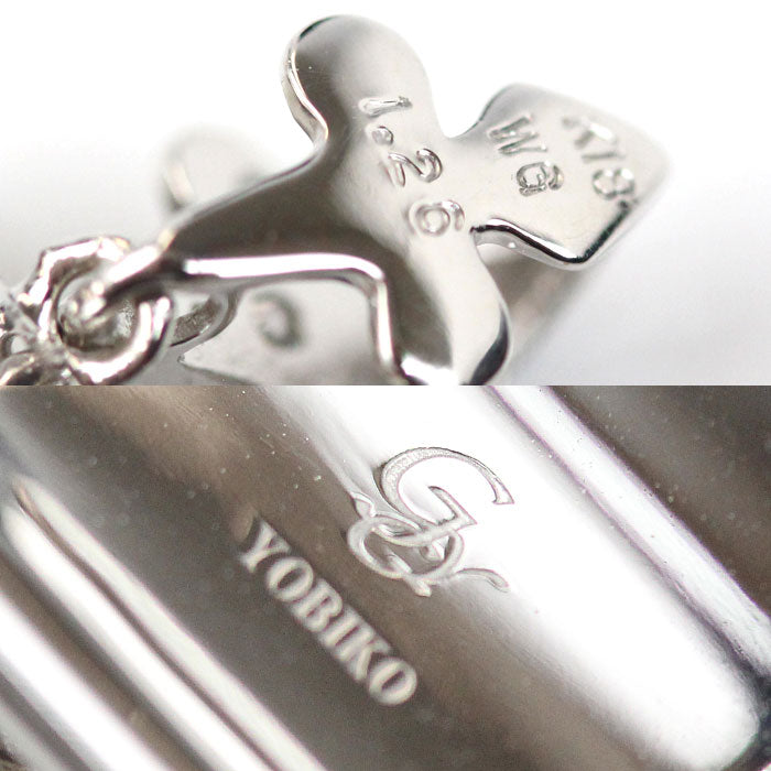 ゆきざき K18WG ホワイトゴールド ヨビコ ペンダントトップ W31293.12.9.5 ダイヤモンド1.26ct 12.4g ユニセックス【中古】