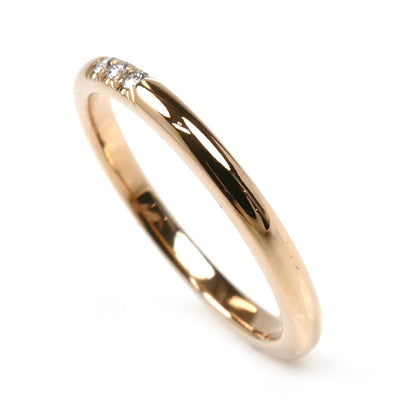 TIFFANY&Co. ティファニー K18PG ピンクゴールド クラシックバンド フォーエバー 3Pダイヤ リング・指輪 ダイヤモンド 10.5号 2.4g レディース【中古】【美品】