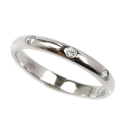 CARTIER カルティエ Pt950プラチナ ウェディング 3Pダイヤ リング・指輪 B4058351 ダイヤモンド 11号 51 2.9g レディース【中古】【美品】
