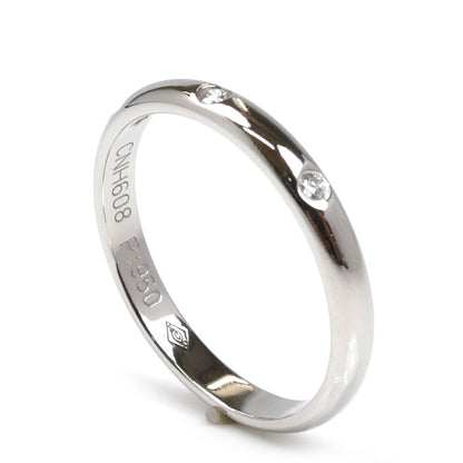 CARTIER カルティエ Pt950プラチナ ウェディング 3Pダイヤ リング・指輪 B4058351 ダイヤモンド 11号 51 2.9g レディース【中古】【美品】