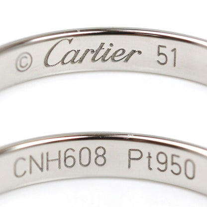CARTIER カルティエ Pt950プラチナ ウェディング 3Pダイヤ リング・指輪 B4058351 ダイヤモンド 11号 51 2.9g レディース【中古】【美品】