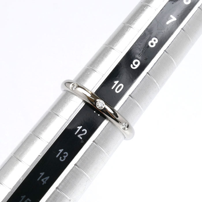 CARTIER カルティエ Pt950プラチナ ウェディング 3Pダイヤ リング・指輪 B4058351 ダイヤモンド 11号 51 2.9g レディース【中古】【美品】