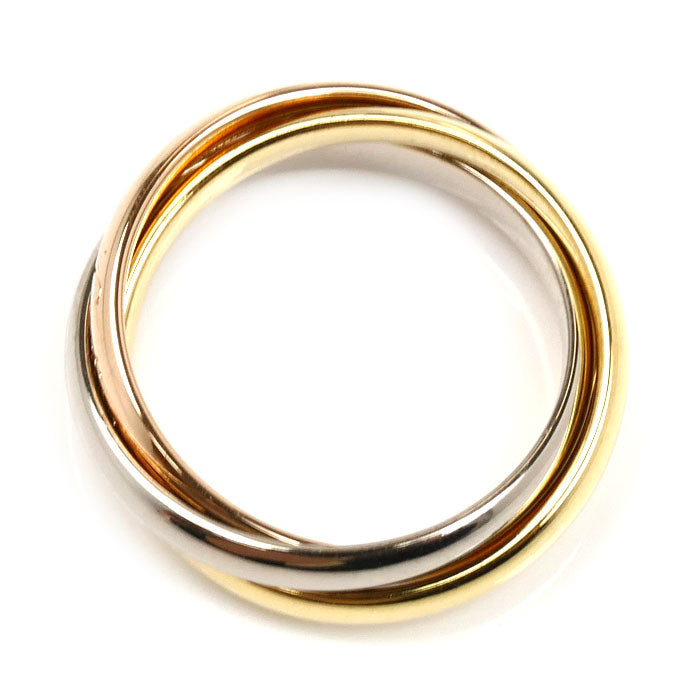 CARTIER カルティエ K18YG/PG/WG トリニティ SM リング・指輪 B4235147 7号 47 5.6g レディース【中古】【美品】