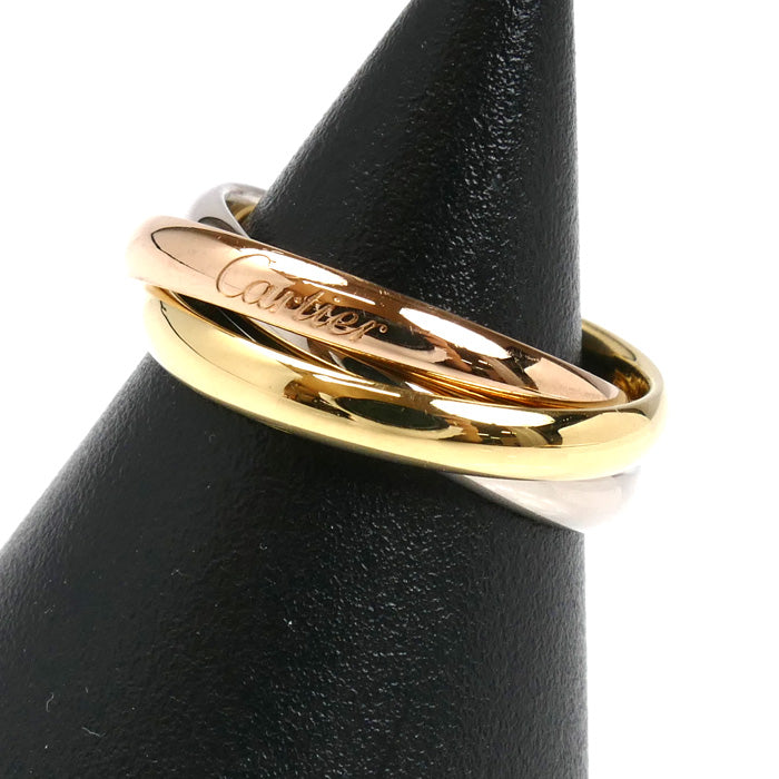 CARTIER カルティエ K18YG/PG/WG トリニティ スモール リング・指輪 B4235146 6号 46 5.3g レディース【中古】【美品】