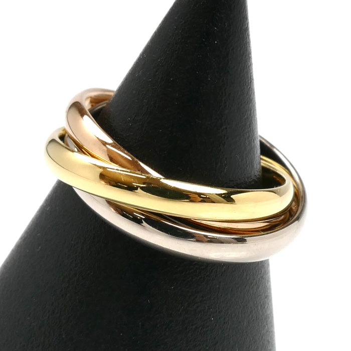 CARTIER カルティエ K18YG/PG/WG トリニティ スモール リング・指輪 B4235146 6号 46 5.3g レディース【中古】【美品】