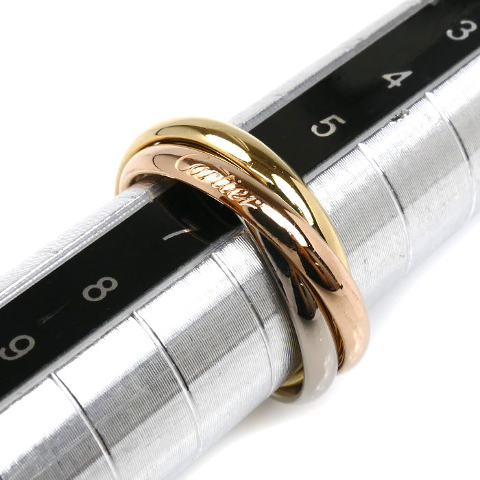 CARTIER カルティエ K18YG/PG/WG トリニティ スモール リング・指輪 B4235146 6号 46 5.3g レディース【中古】【美品】
