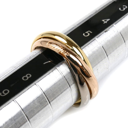 CARTIER カルティエ K18YG/PG/WG トリニティ スモール リング・指輪 B4235146 6号 46 5.3g レディース【中古】【美品】