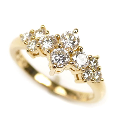 TASAKI タサキ K18YG イエローゴールド リング・指輪 ダイヤモンド0.74ct 7.5号 3.1g レディース【中古】