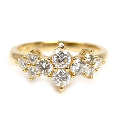 TASAKI タサキ K18YG イエローゴールド リング・指輪 ダイヤモンド0.74ct 7.5号 3.1g レディース【中古】