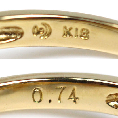 TASAKI タサキ K18YG イエローゴールド リング・指輪 ダイヤモンド0.74ct 7.5号 3.1g レディース【中古】