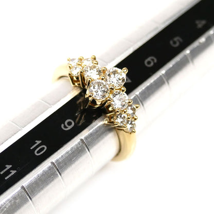 TASAKI タサキ K18YG イエローゴールド リング・指輪 ダイヤモンド0.74ct 7.5号 3.1g レディース【中古】
