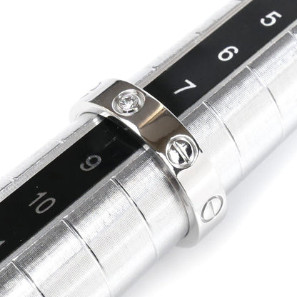 CARTIER カルティエ K18WG ホワイトゴールド ミニラブ 1Pダイヤ リング・指輪 B4050548 ダイヤモンド 8号 48 4.4g レディース【中古】【美品】